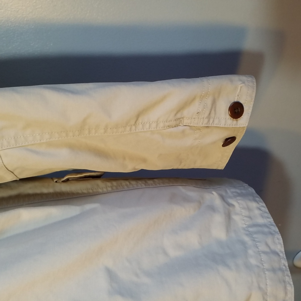 L. L. BEAN MEN'S COAT S Tan Khaki corduroy collar Field Coat - Picture 6 of 12